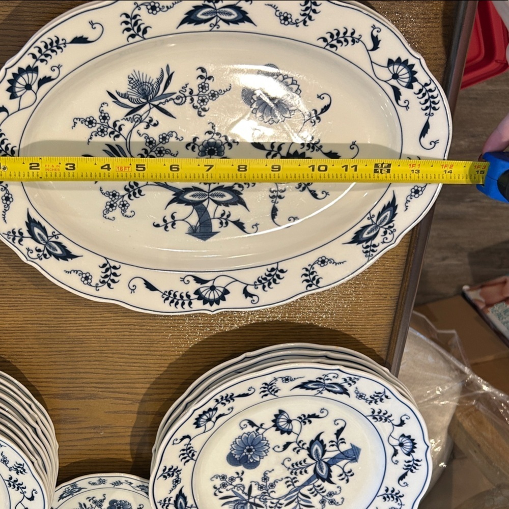 Vintage Blue Danube Serving Platter 14 inches by 10 inches - 2 platters! - Picture 7 of 8